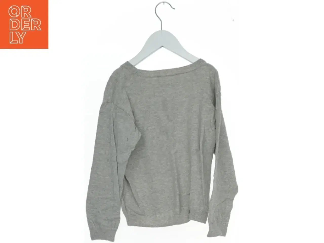 Billede 2 - Grå sweatshirt med enhjørning design fra H&M (str. 110)
