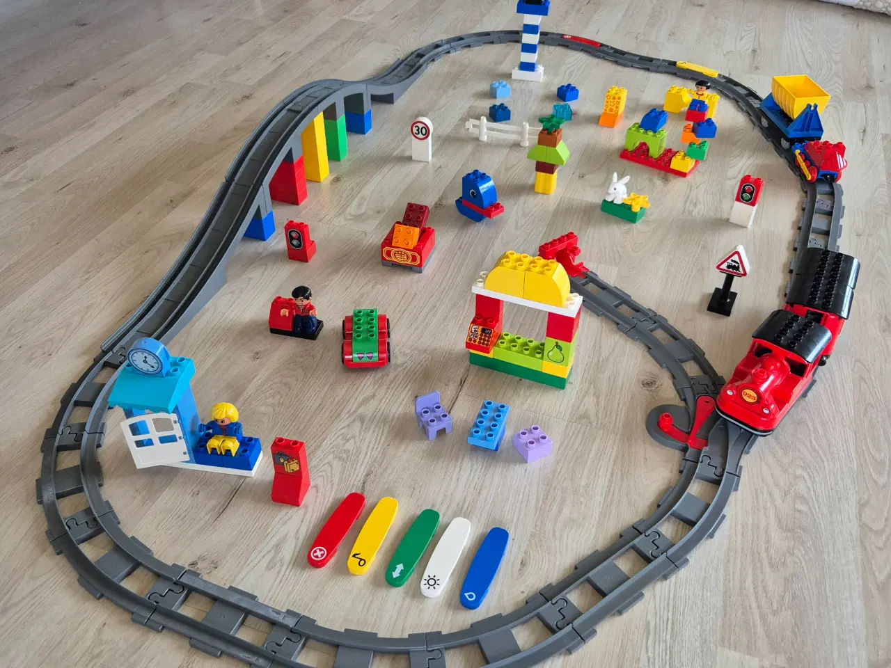 Billede 5 - Duplo Smart Elektrisk Togbane, Damptog, APP