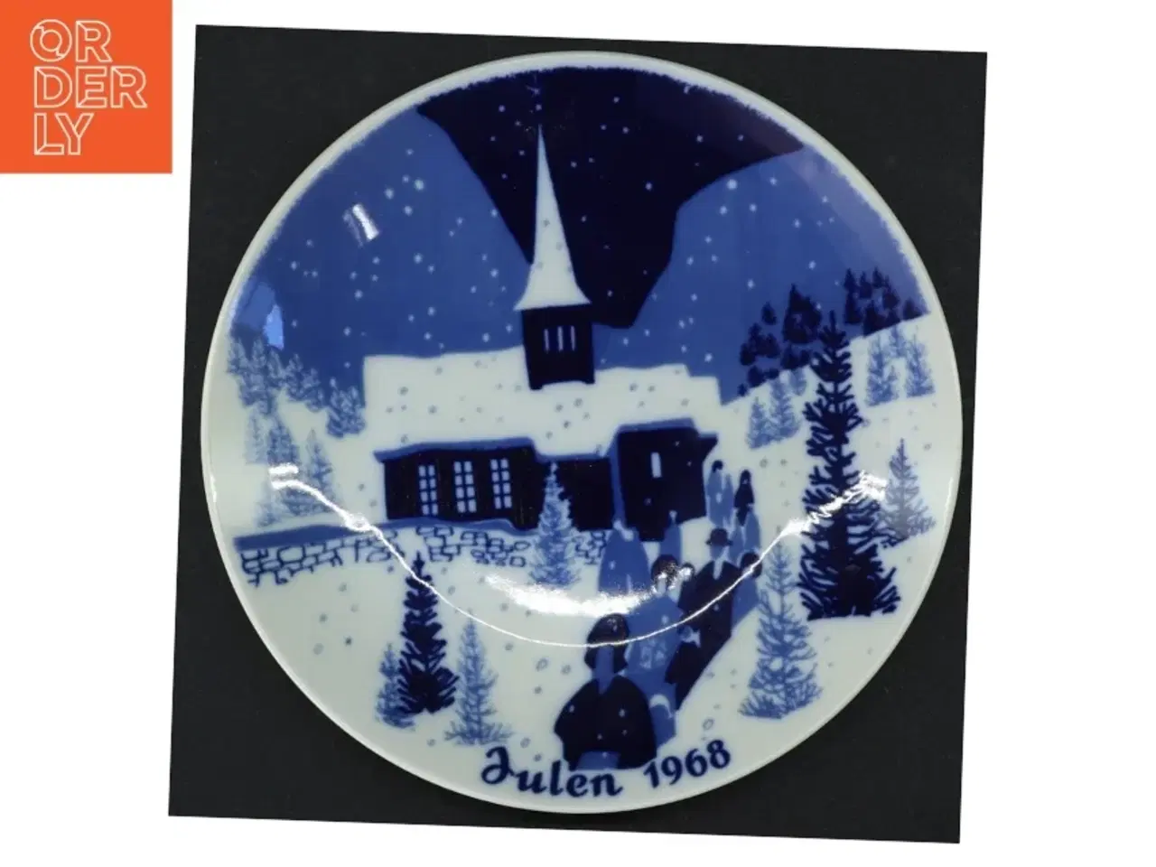 Billede 1 - Porsgrund juletallerken 1968 (str. 17 cm)