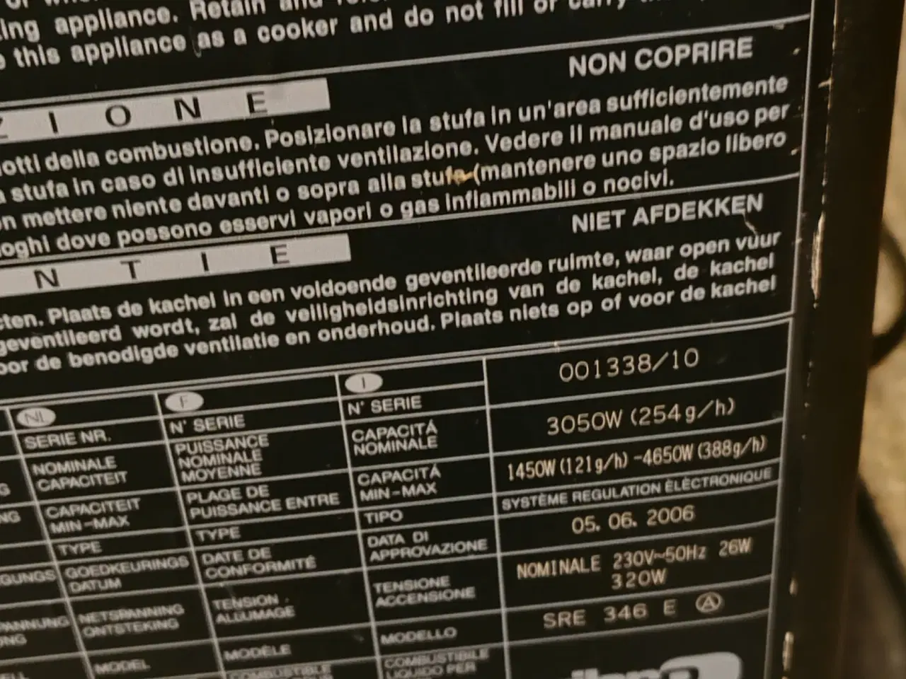 Billede 3 - Zibro SRE346 Kamin laserovn petroleum