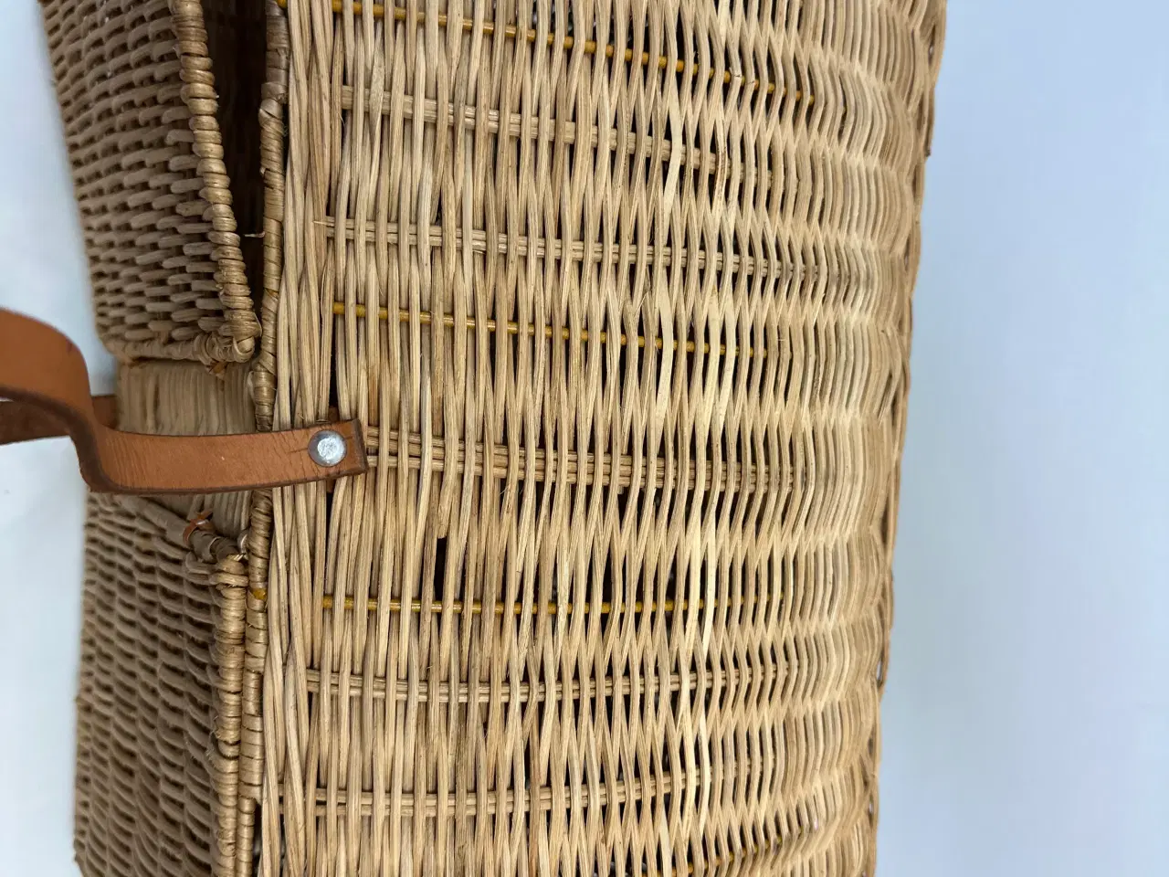 Billede 7 - Retro picknick kurv i flet