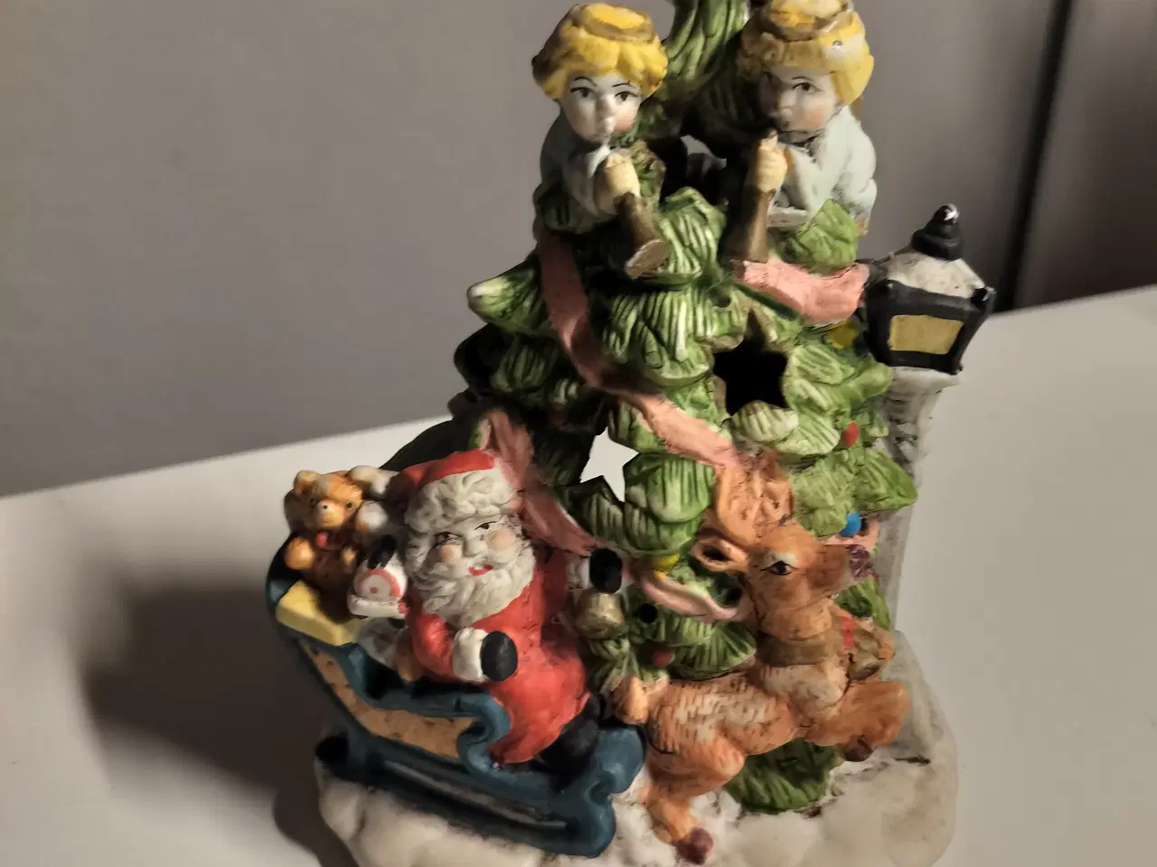 Billede 1 - Gammelt julepynt fyrfadsstage juletræ