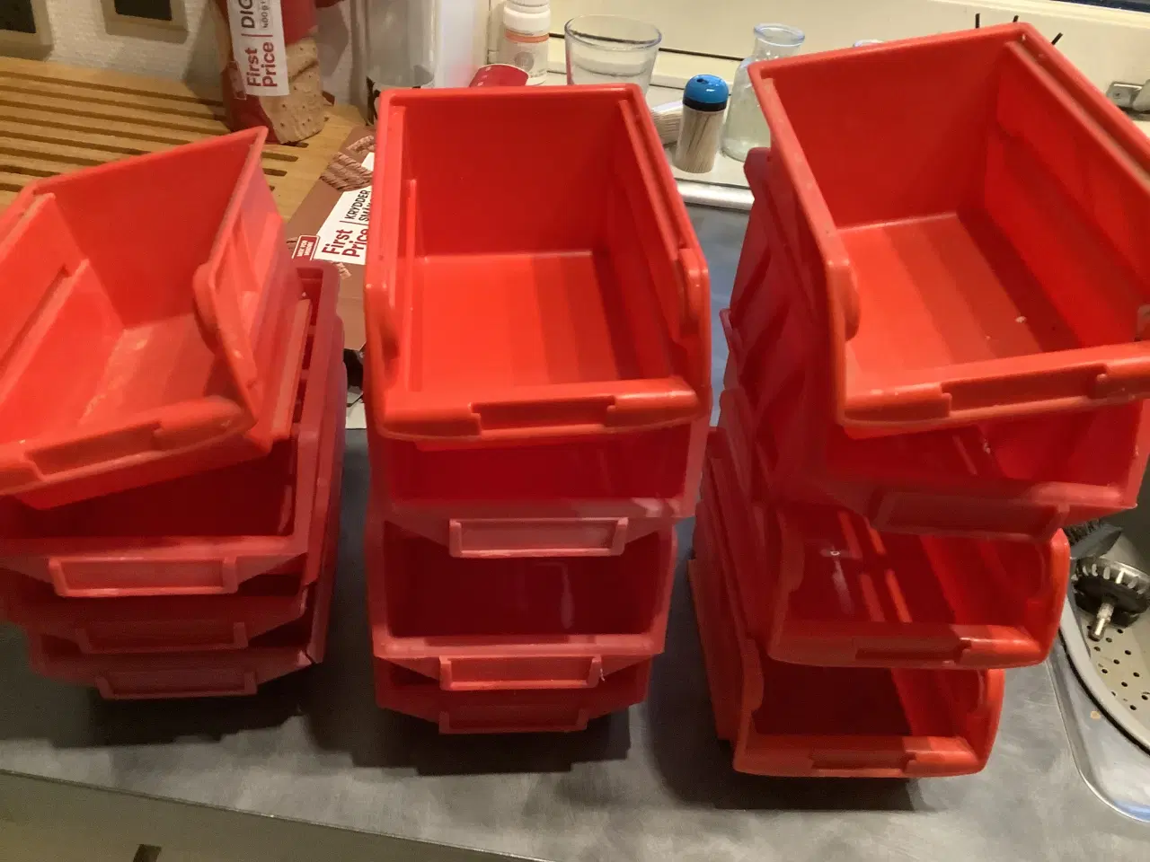 Billede 1 - 12 opbevaring kasser til søm og skruer m.m