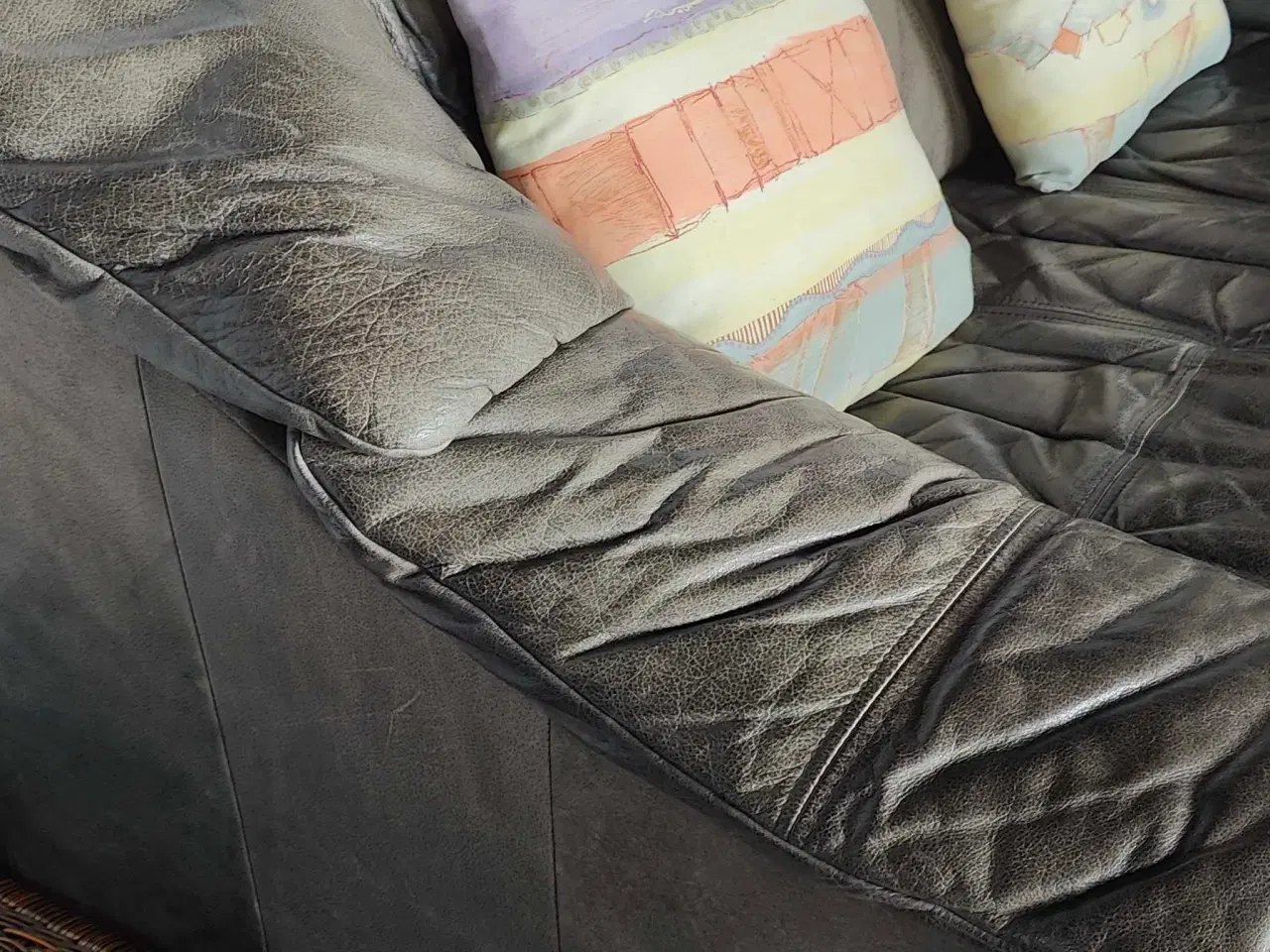 Billede 3 - 2 lædersofa og en lænestol