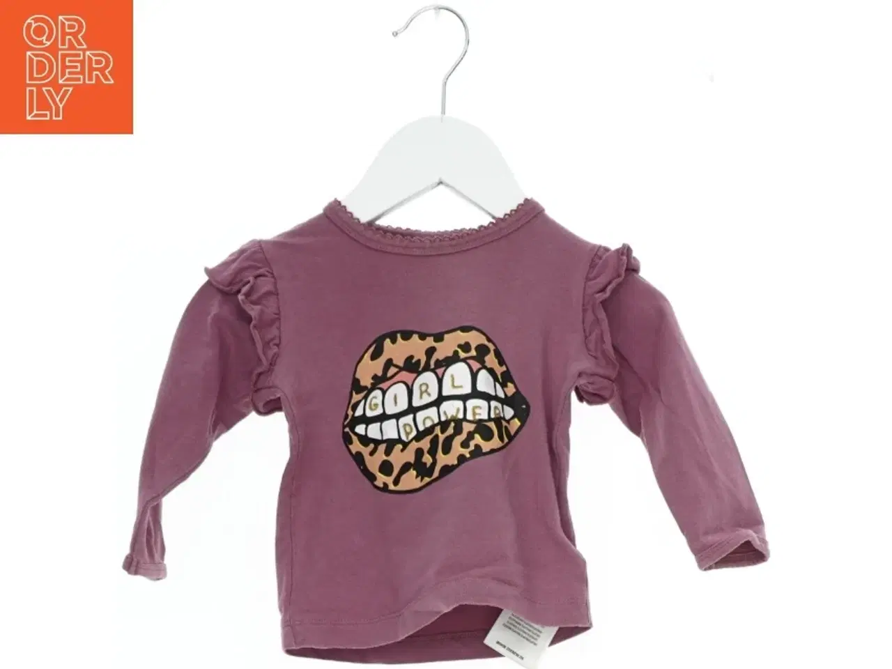 Billede 1 - Langærmet bluse med &#39;Girl Power&#39; print fra The New Siblings (str. 74)