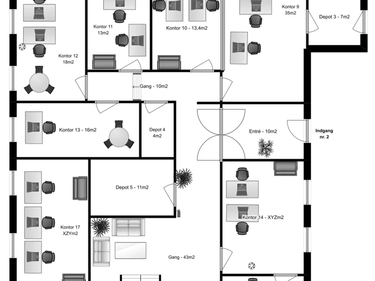 Billede 38 - Kontorfællesskab i det centrale Odense