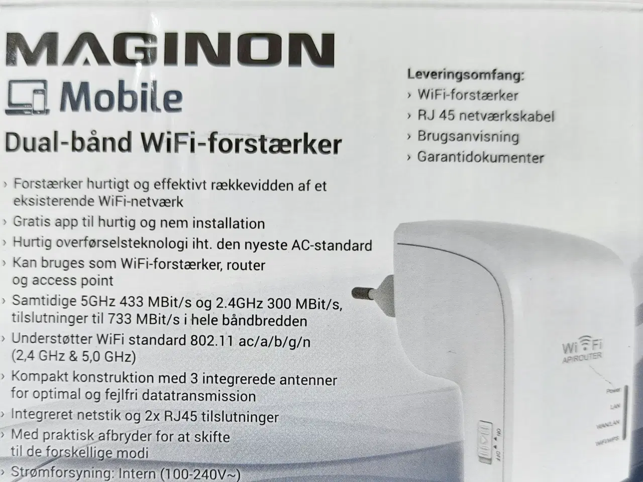 Billede 3 - MAGINON Dual-Bånd WiFi - forstæter, Router og 
