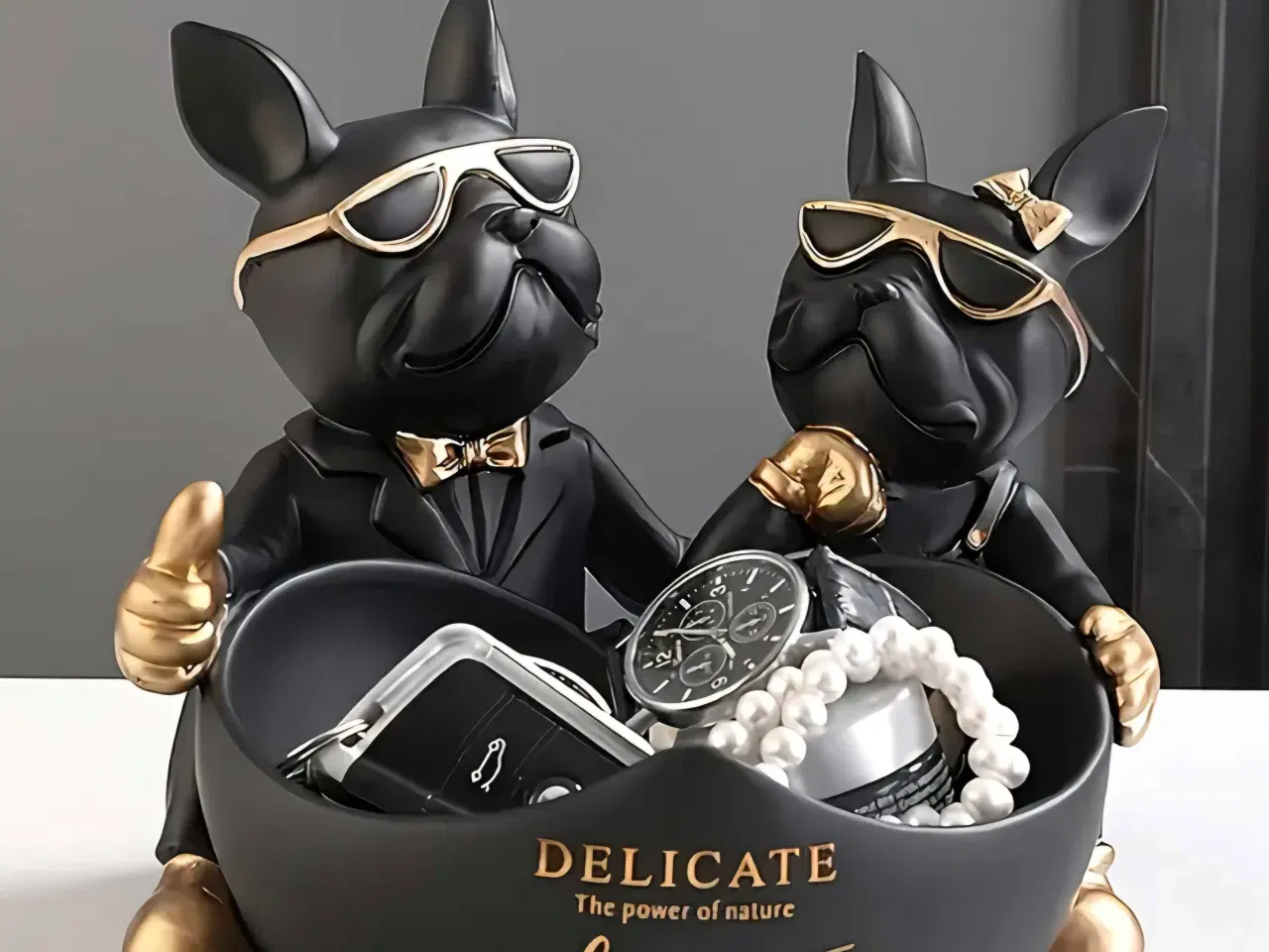 Billede 5 - Sort Bulldog til pynt 