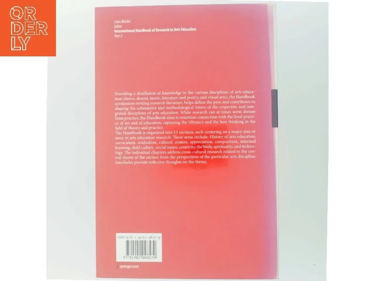 Billede 3 - International handbook of research in arts education (Bog)
