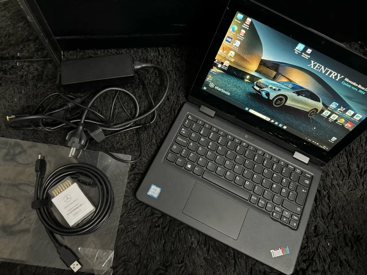 Billede 1 - Mercedes tester komplet sæt m/ Windows 11 Lenovo