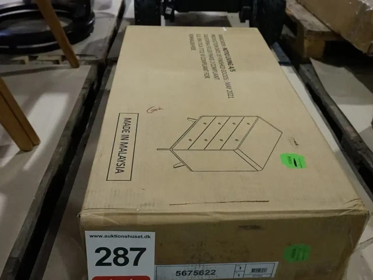 Billede 3 - Caitlin kommode med fire skuffer - grå