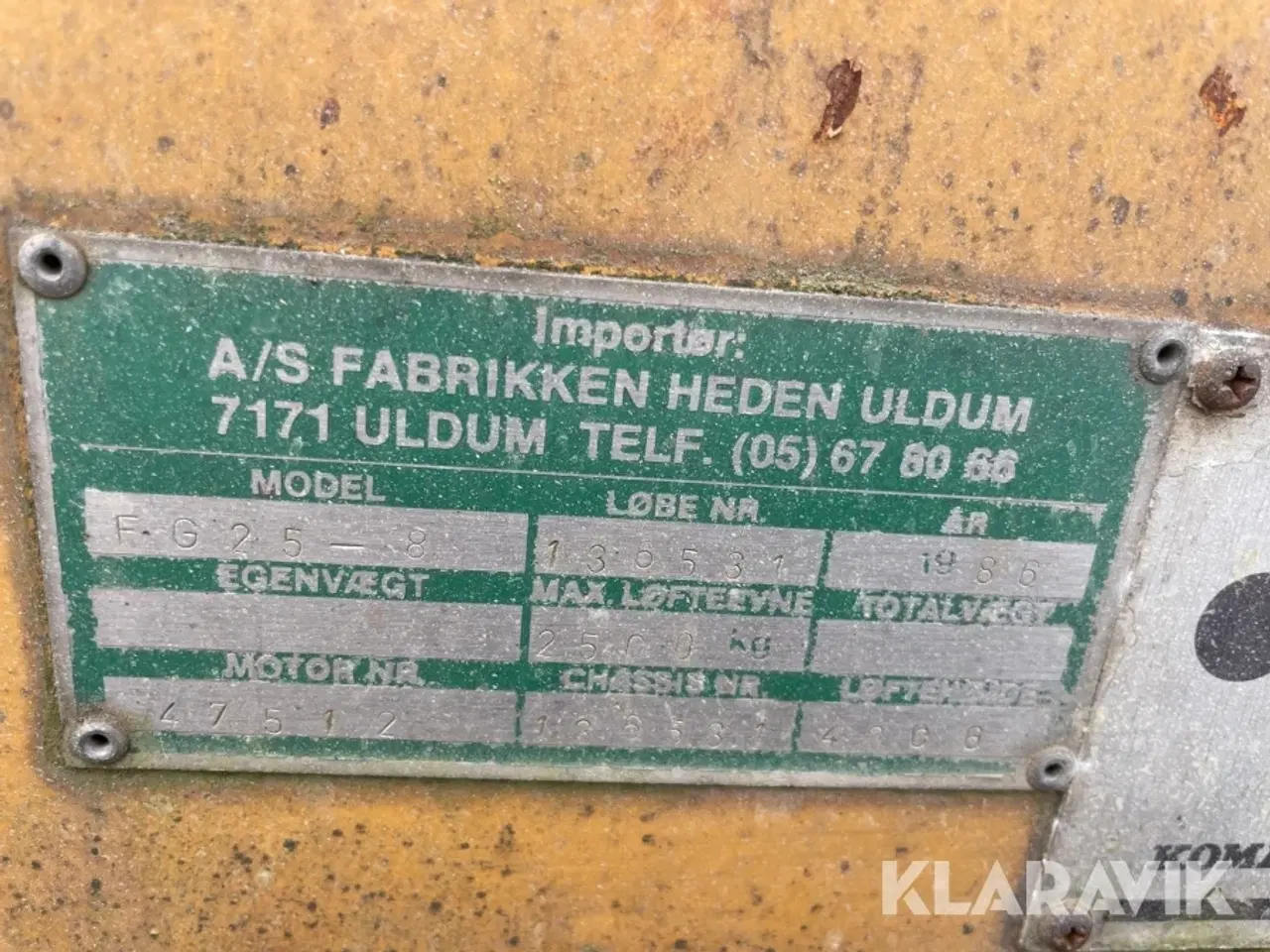 Billede 8 - Truck Komatsu FG25-8
