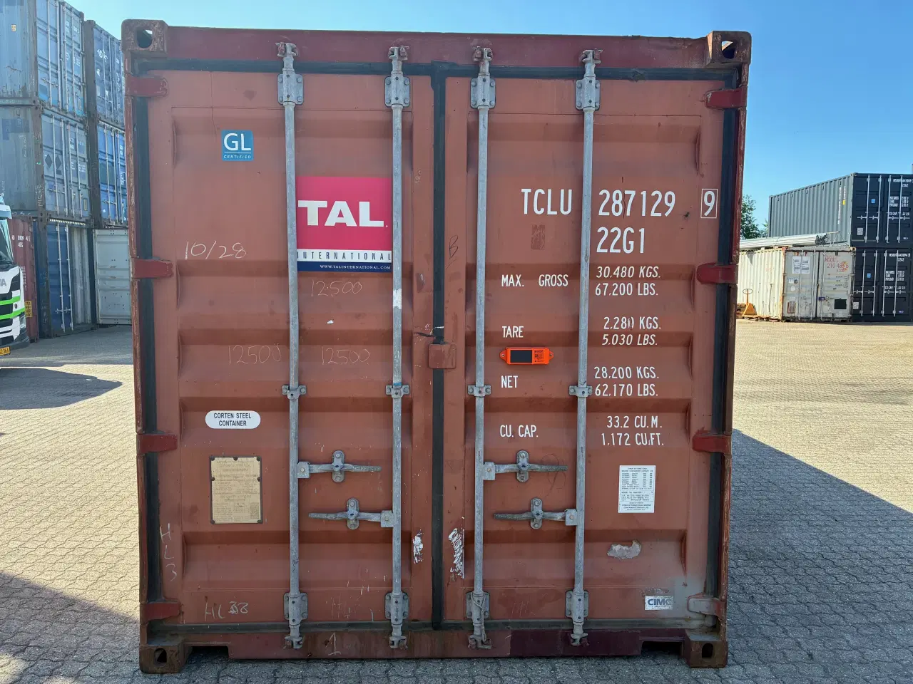 Billede 1 - 20 fods Container- ID: TCLU-287129-9
