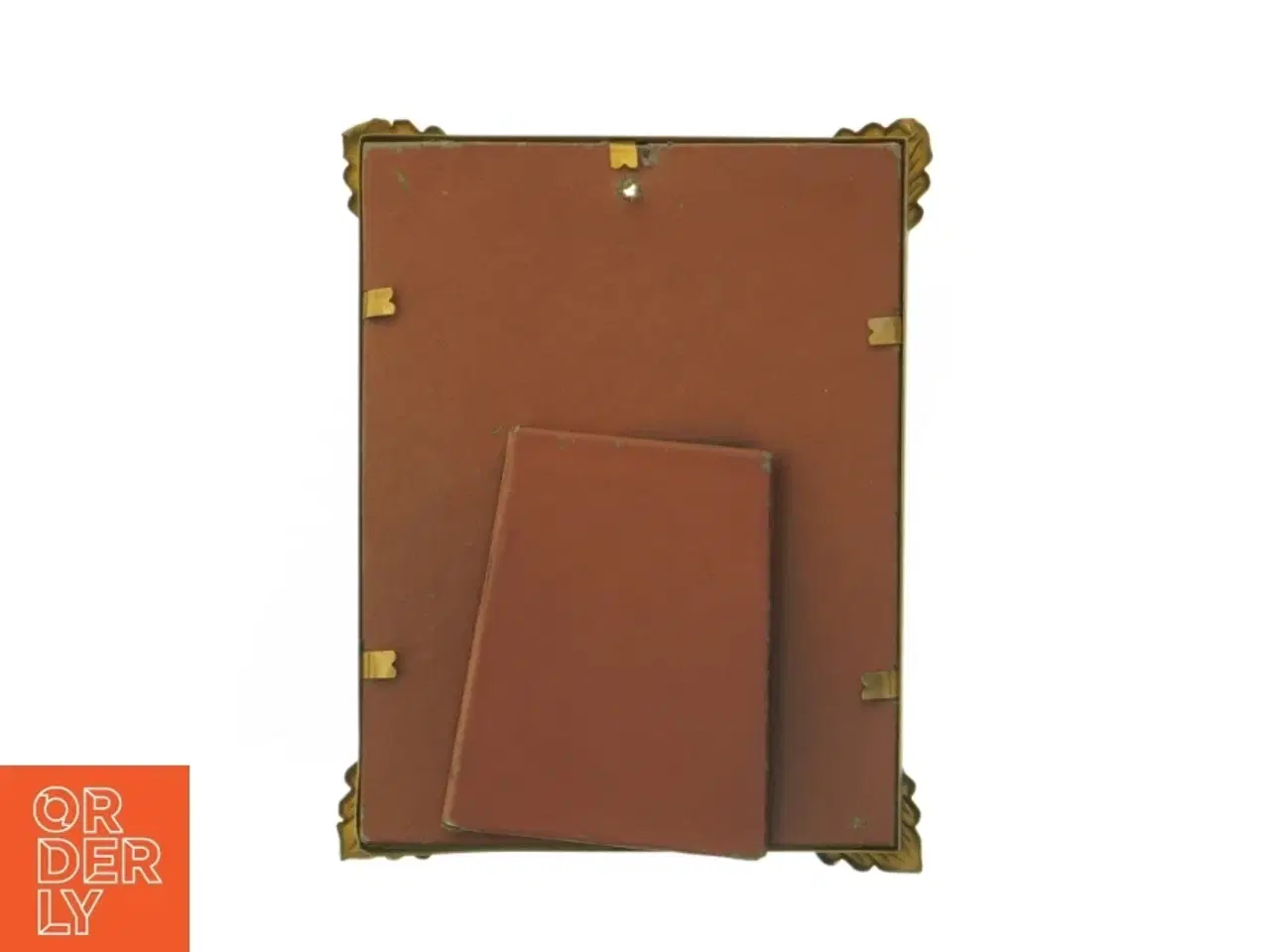 Billede 2 - Gammel fororamme med gulddetaljer (str. 17,5x13,5 cm)