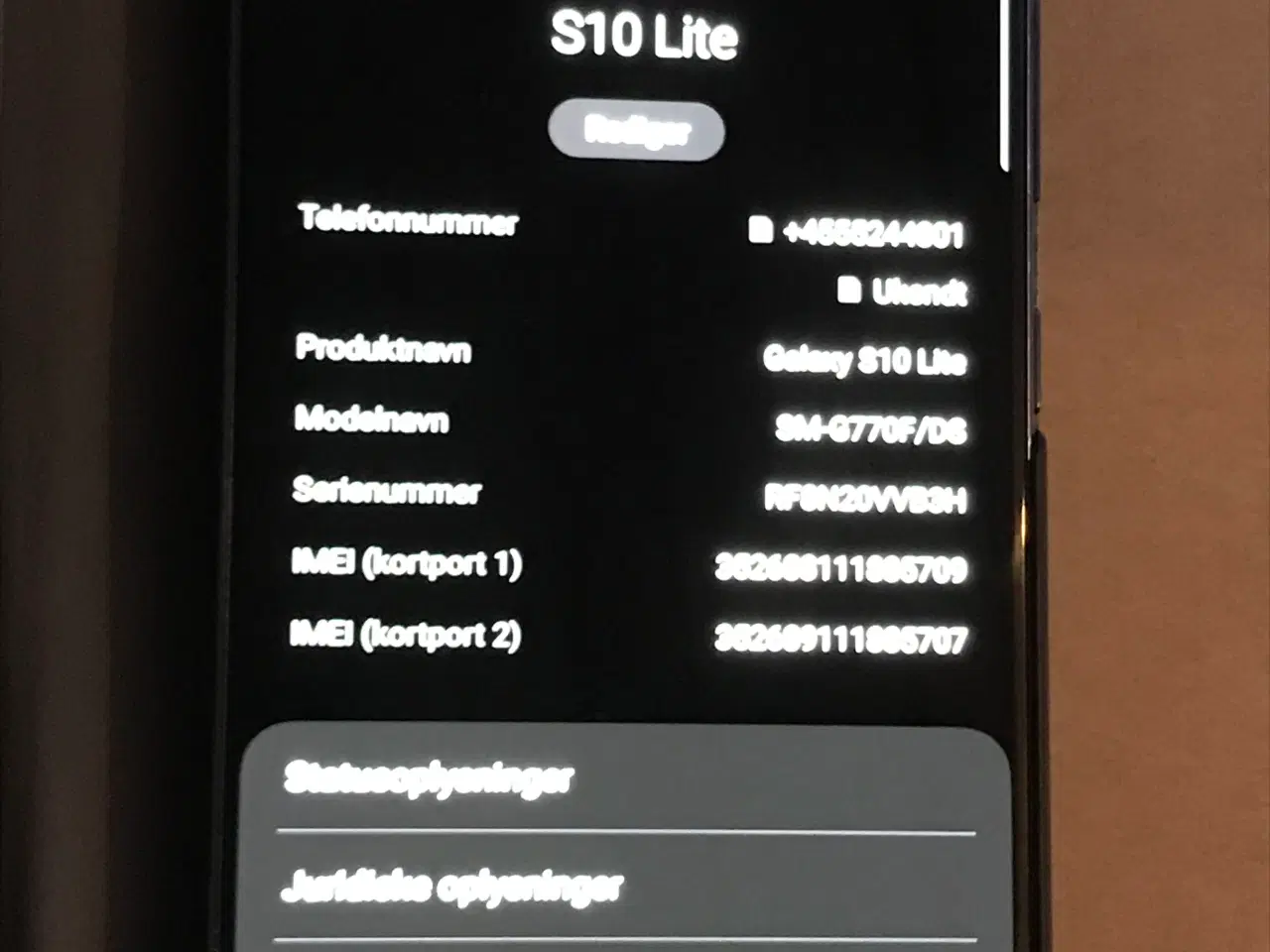 Billede 1 - Samsung s10 lite