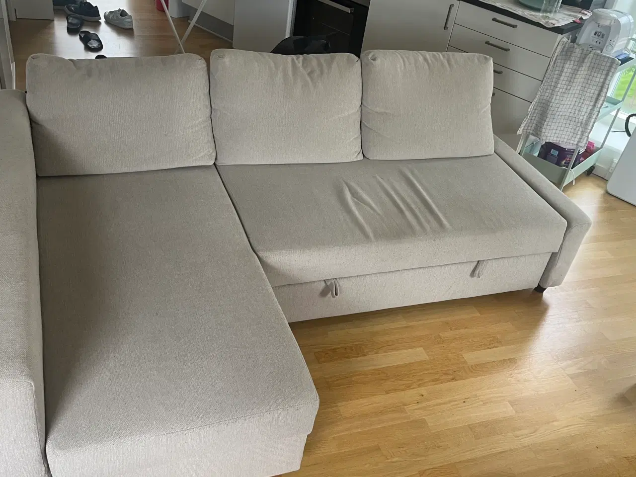 Billede 1 - Sovesofa med chaiselong og opbevaring
