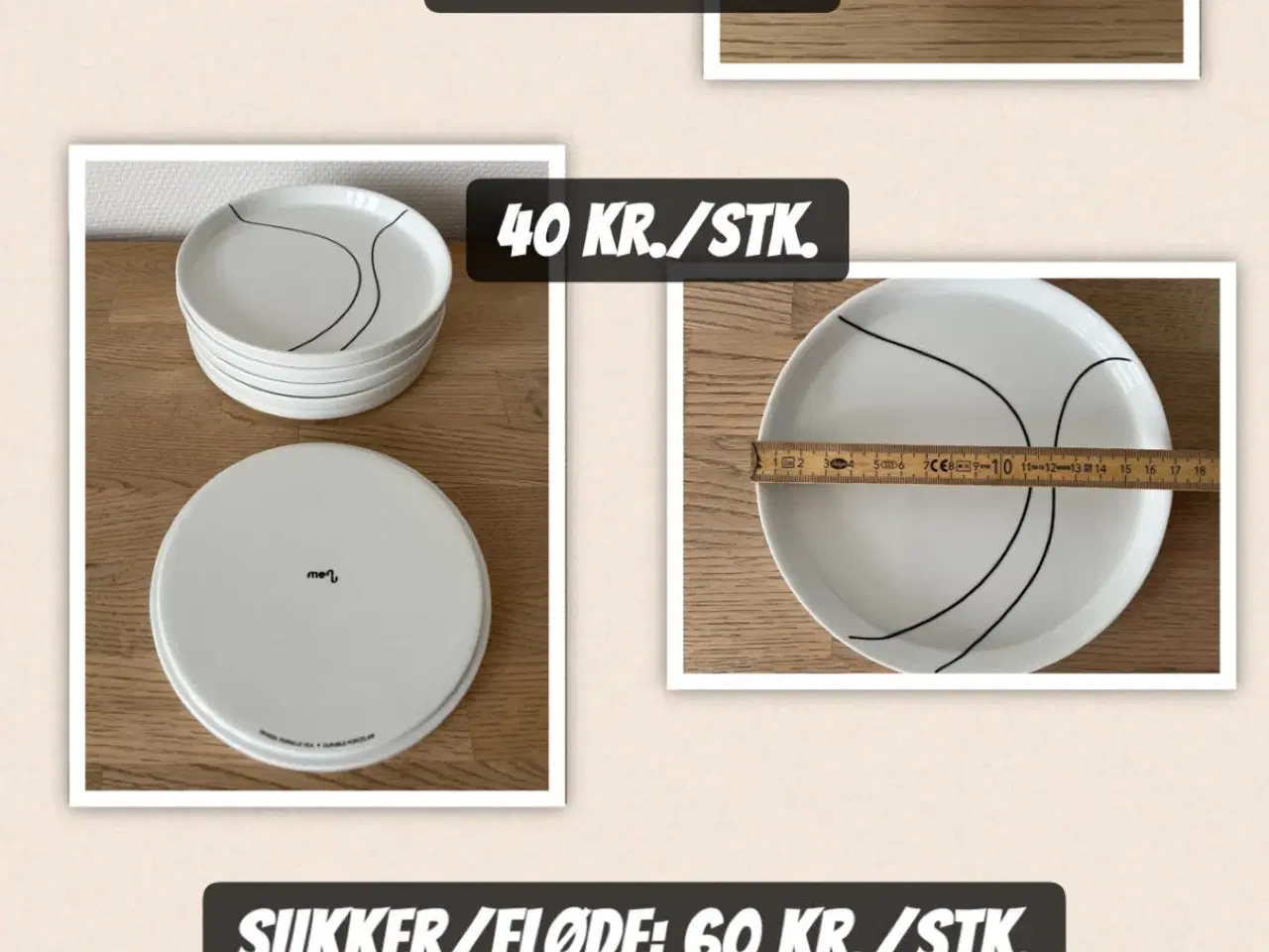 Billede 7 - MENU SORT KONTUR Sukkerskål og Mælkekande