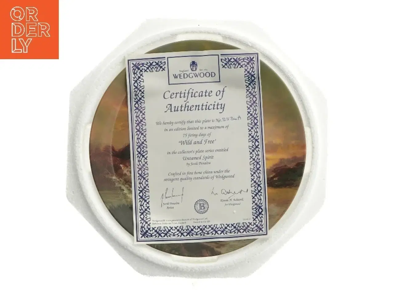 Billede 4 - Porcelæns samle tallerken med hestemotiv fra Wedgwood (str. Ø 20 cm)