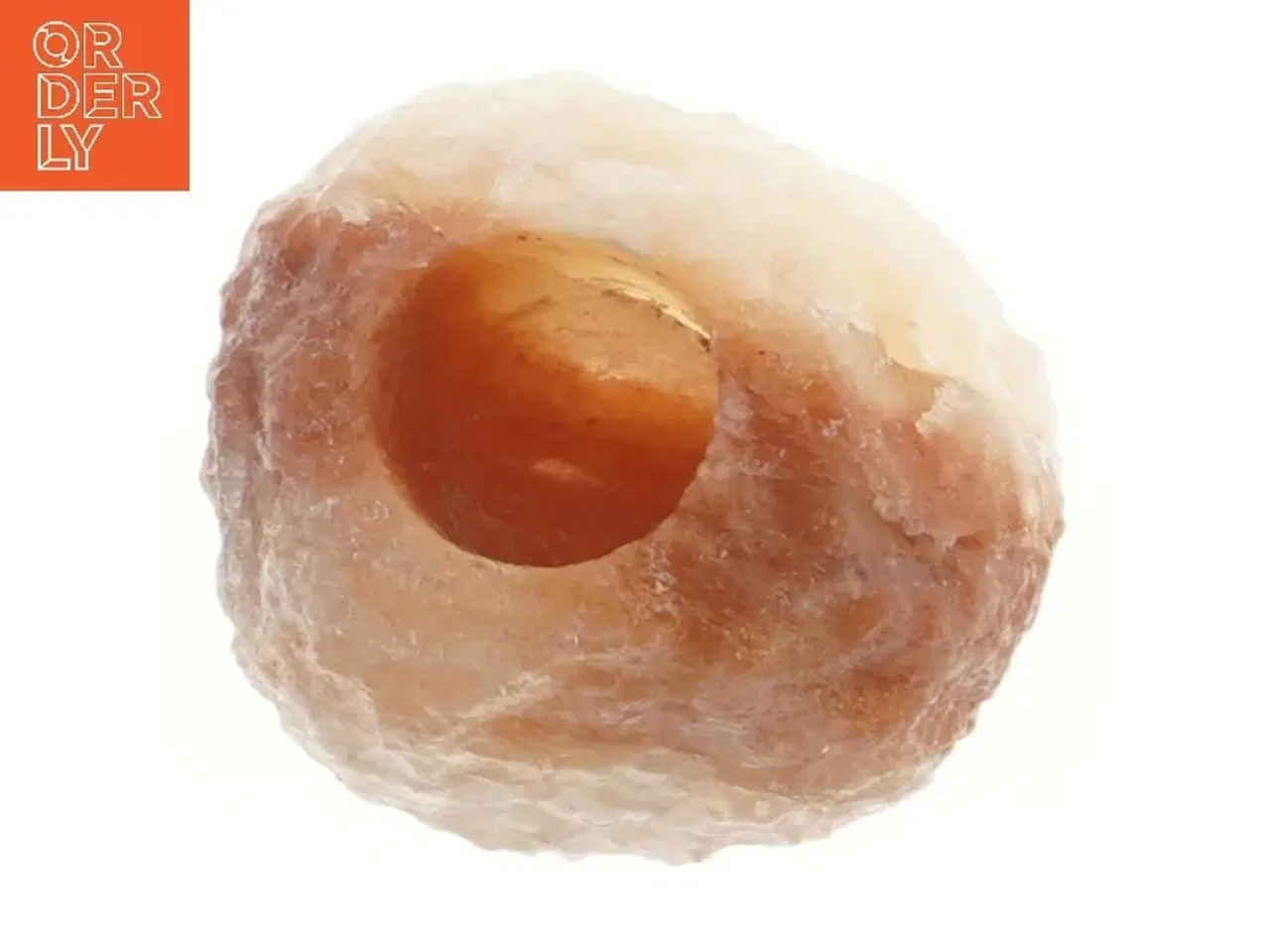 Billede 2 - Lysestage i saltkrystal (str. Ø 9,5 cm)