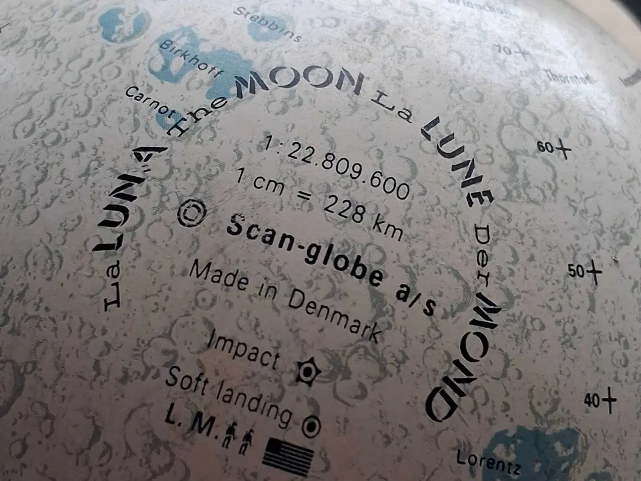 Billede 2 - SCAN GLOBE, MÅNEGLOBUS