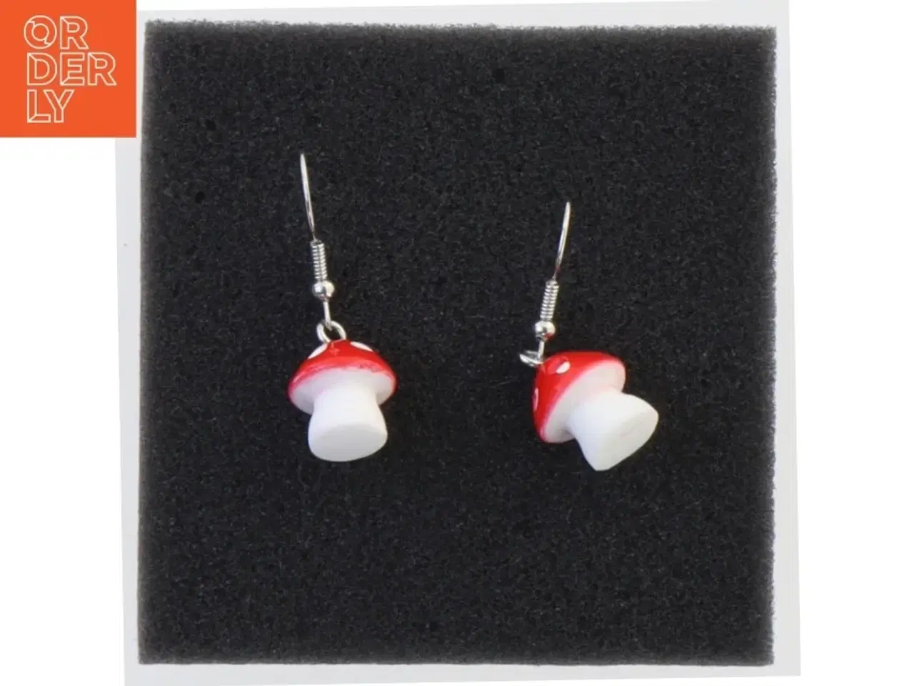 Billede 1 - Øreringe med svampeform (str. 1 cm)