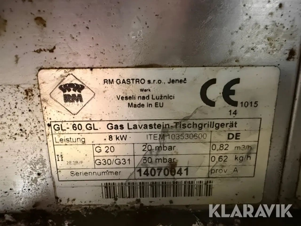 Billede 11 - Gasgrill RM GASTRO GL 60 Lavastein 8 KW