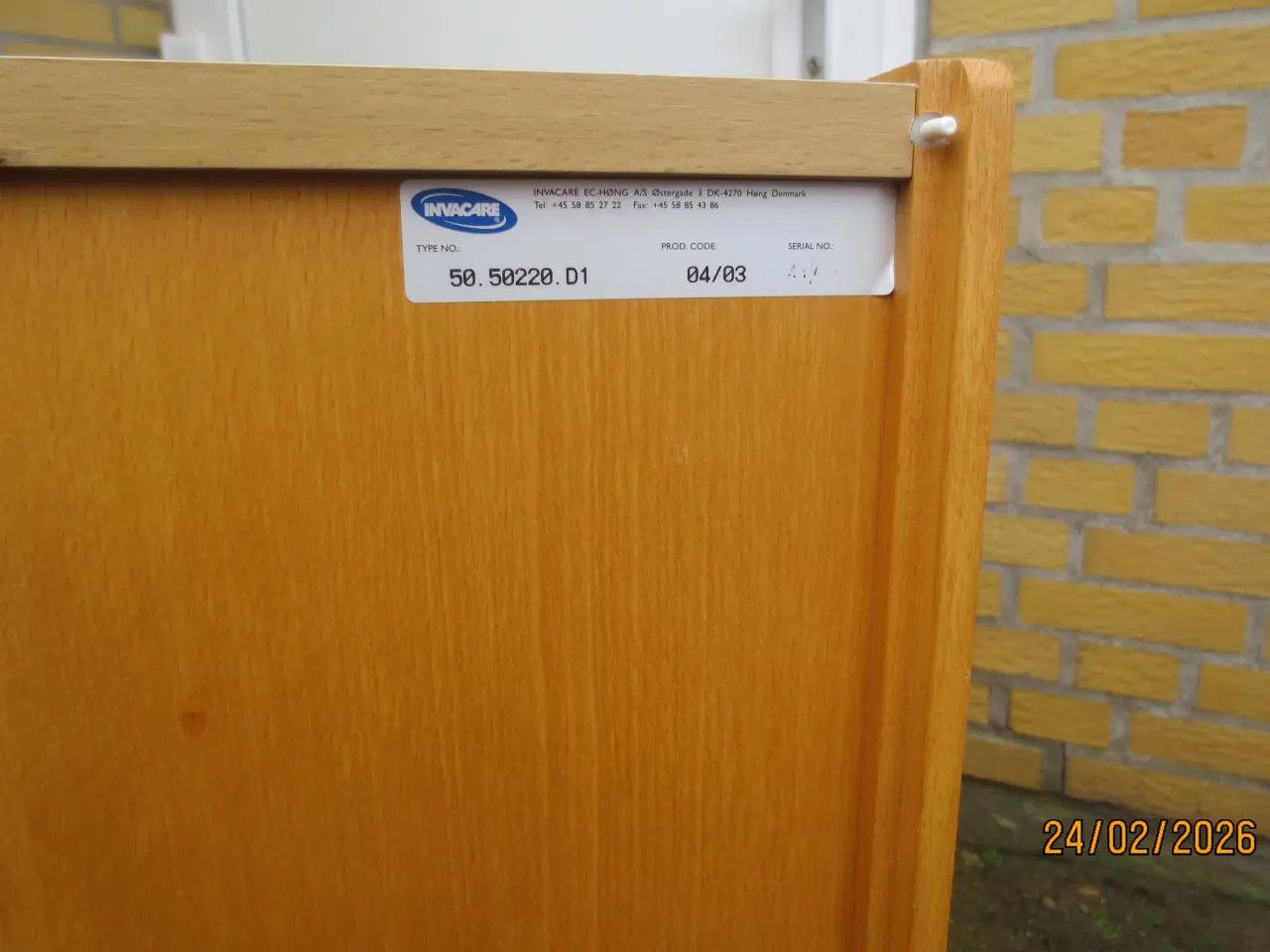 Billede 7 - 1 stk Invocare Sengebord/Hospitalsbord