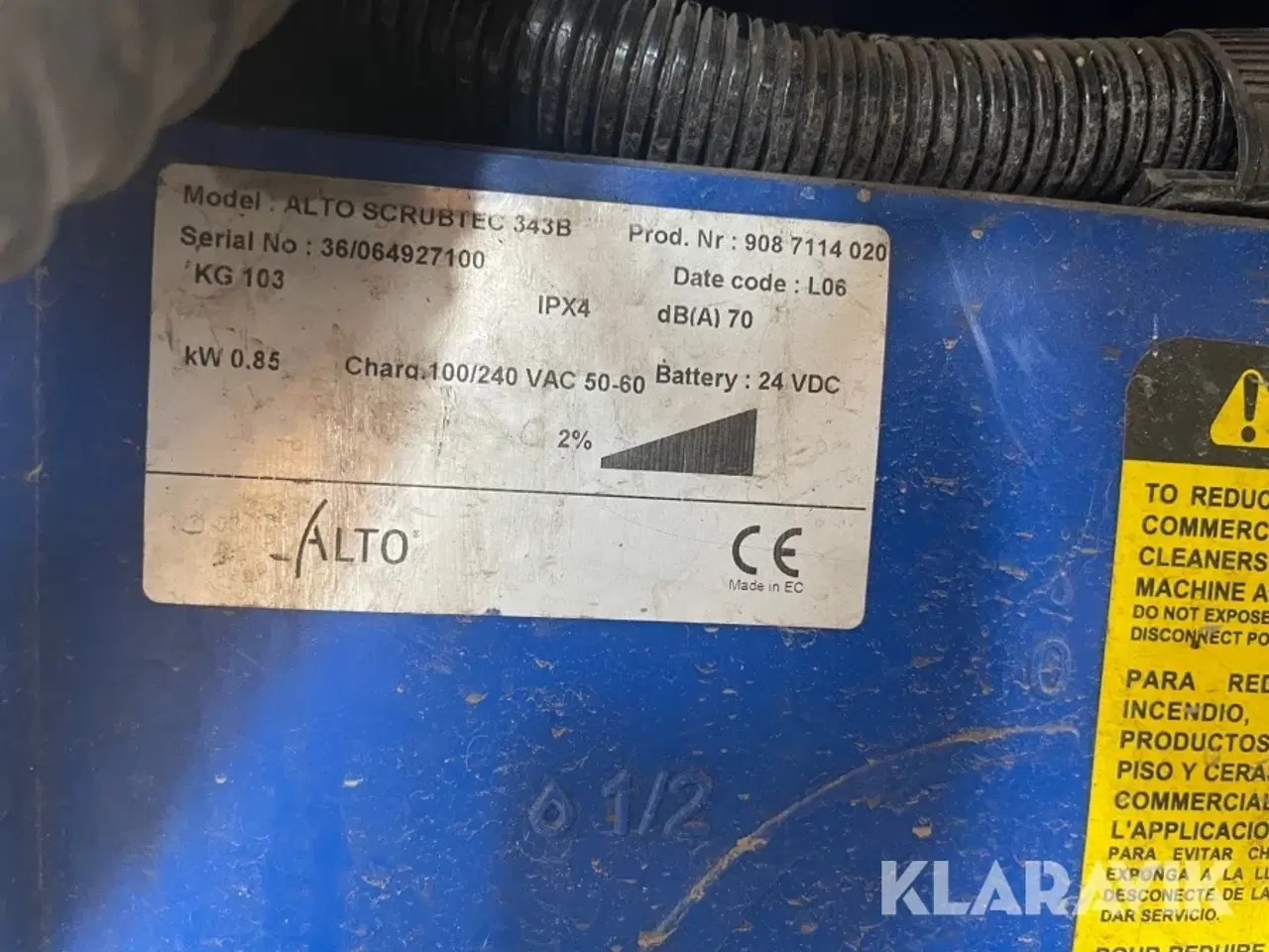 Billede 9 - Gulvvasker Nilfisk Alto Scrubtec 343B