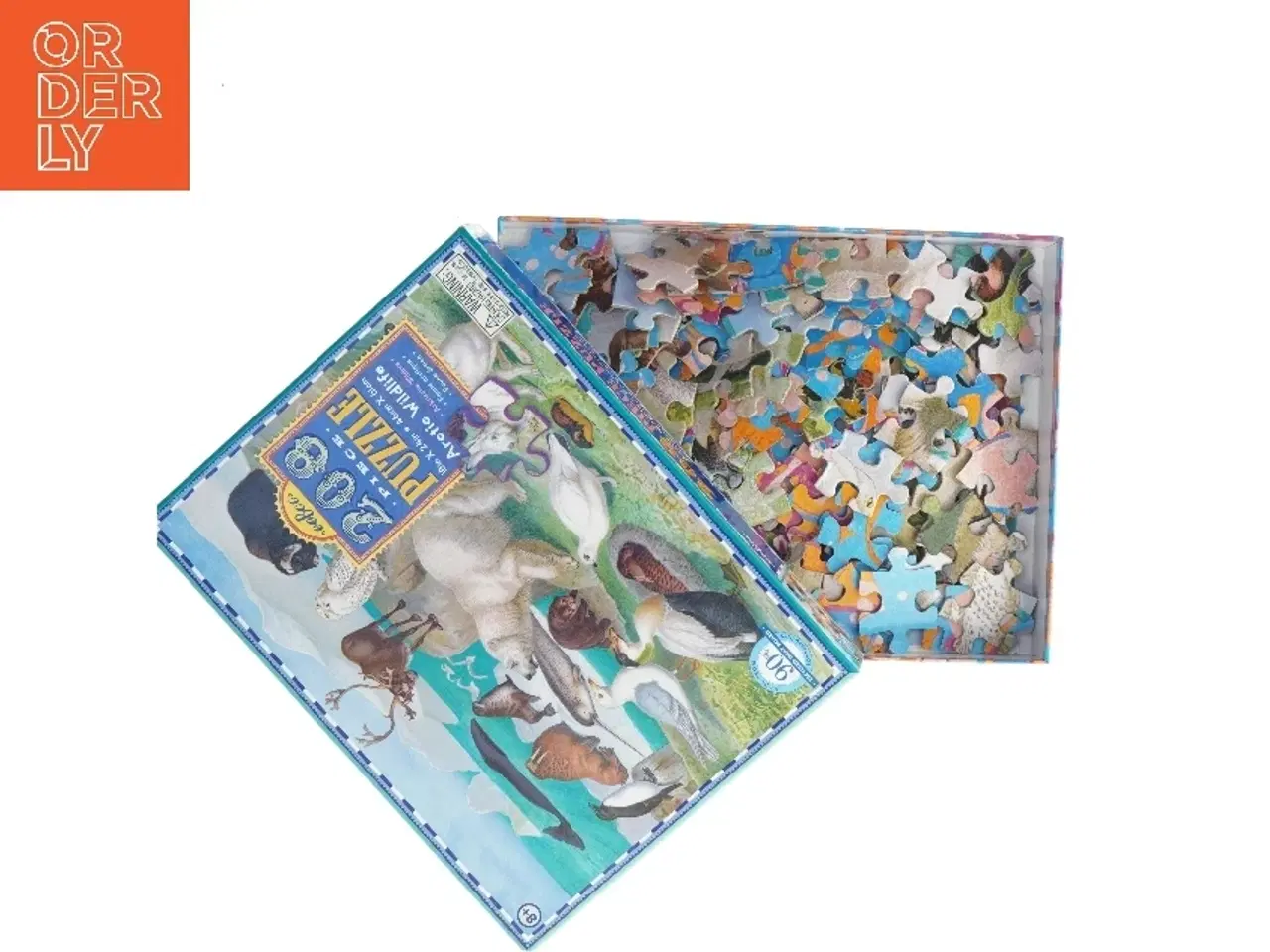 Billede 4 - 208 brikker puslespil med arktisk dyreliv fra eeBoo (str. 46x61 cm)