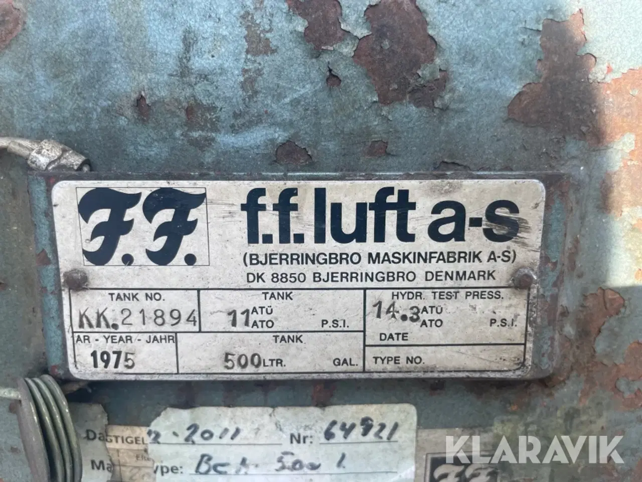 Billede 10 - Kompressor F.F. Luft Buster-100