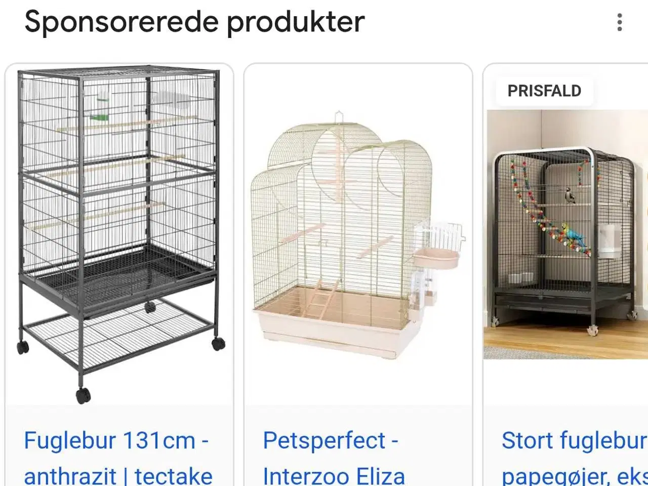 Billede 1 - Købes: Fuglebur.