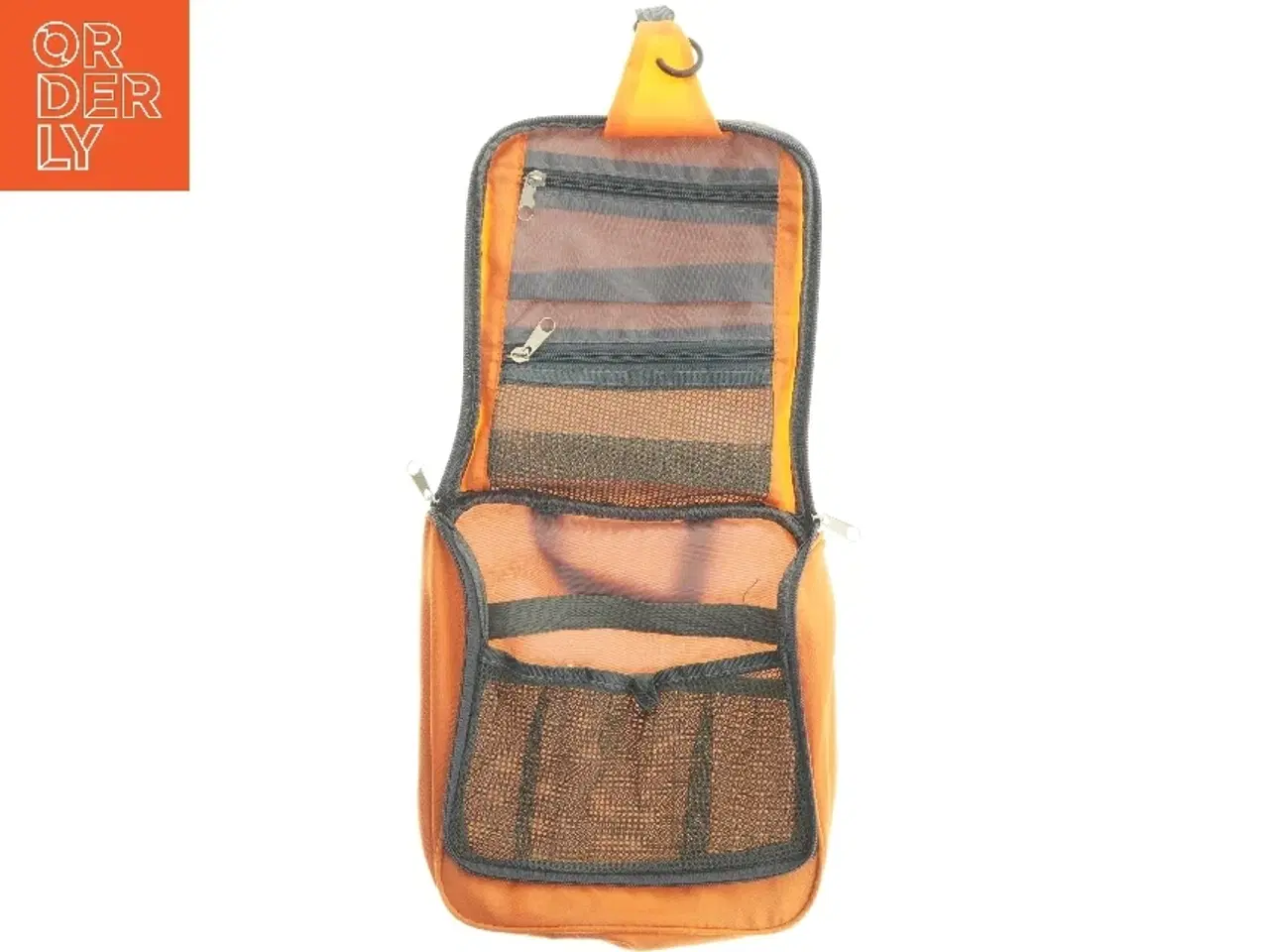 Billede 4 - Toilettaske i orange fra Travel Check (str. 26x23 cm)