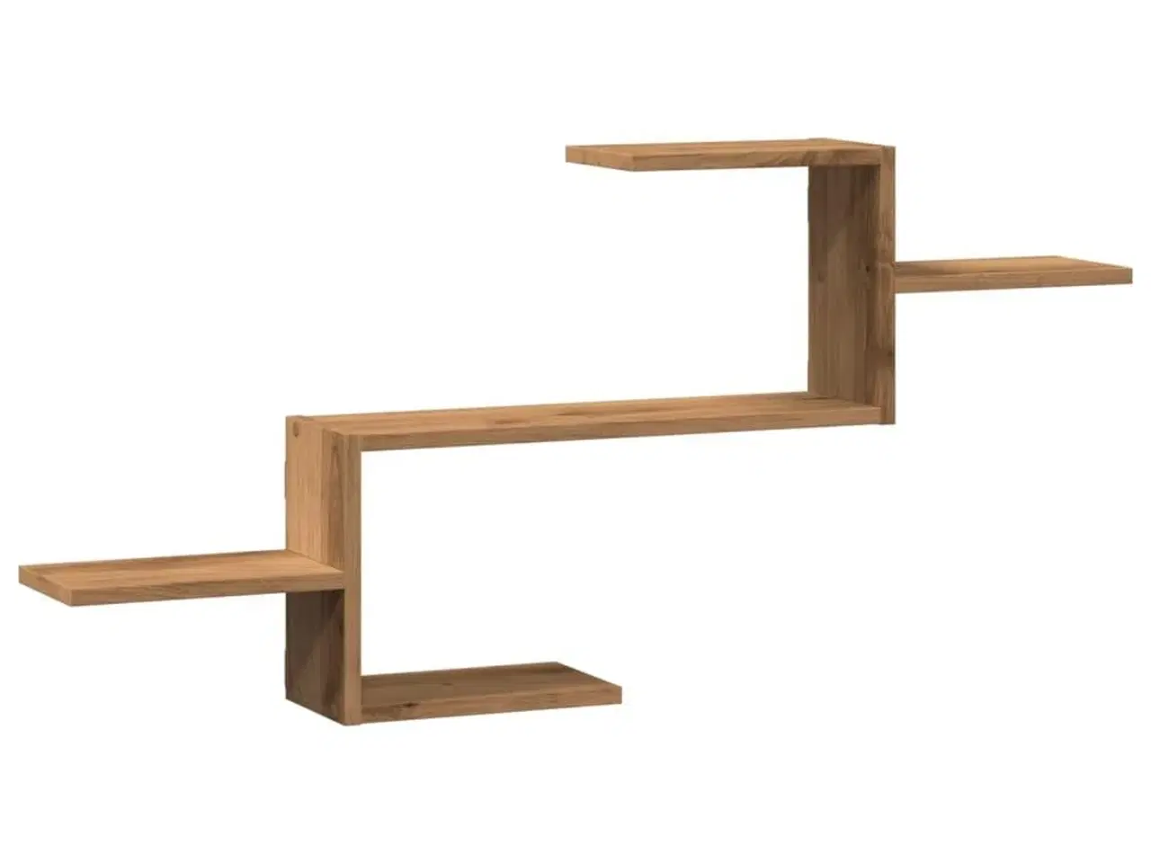 Billede 2 - Væghængt 104x15x49 cm konstrueret træ egetræsfarve