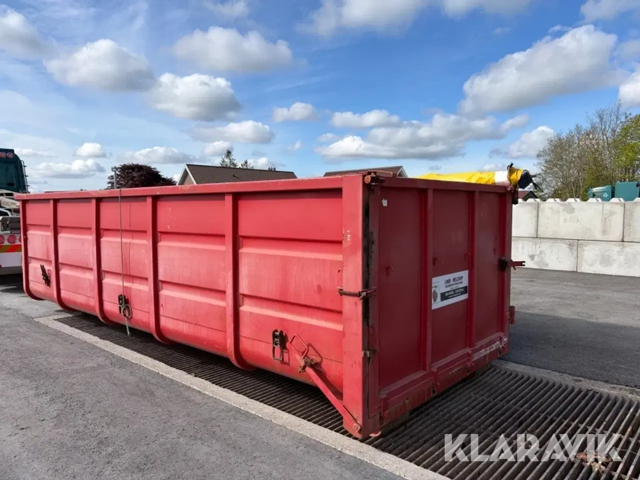 Billede 3 - Ladcontainer åben med rullepresenning Micodan korntæt