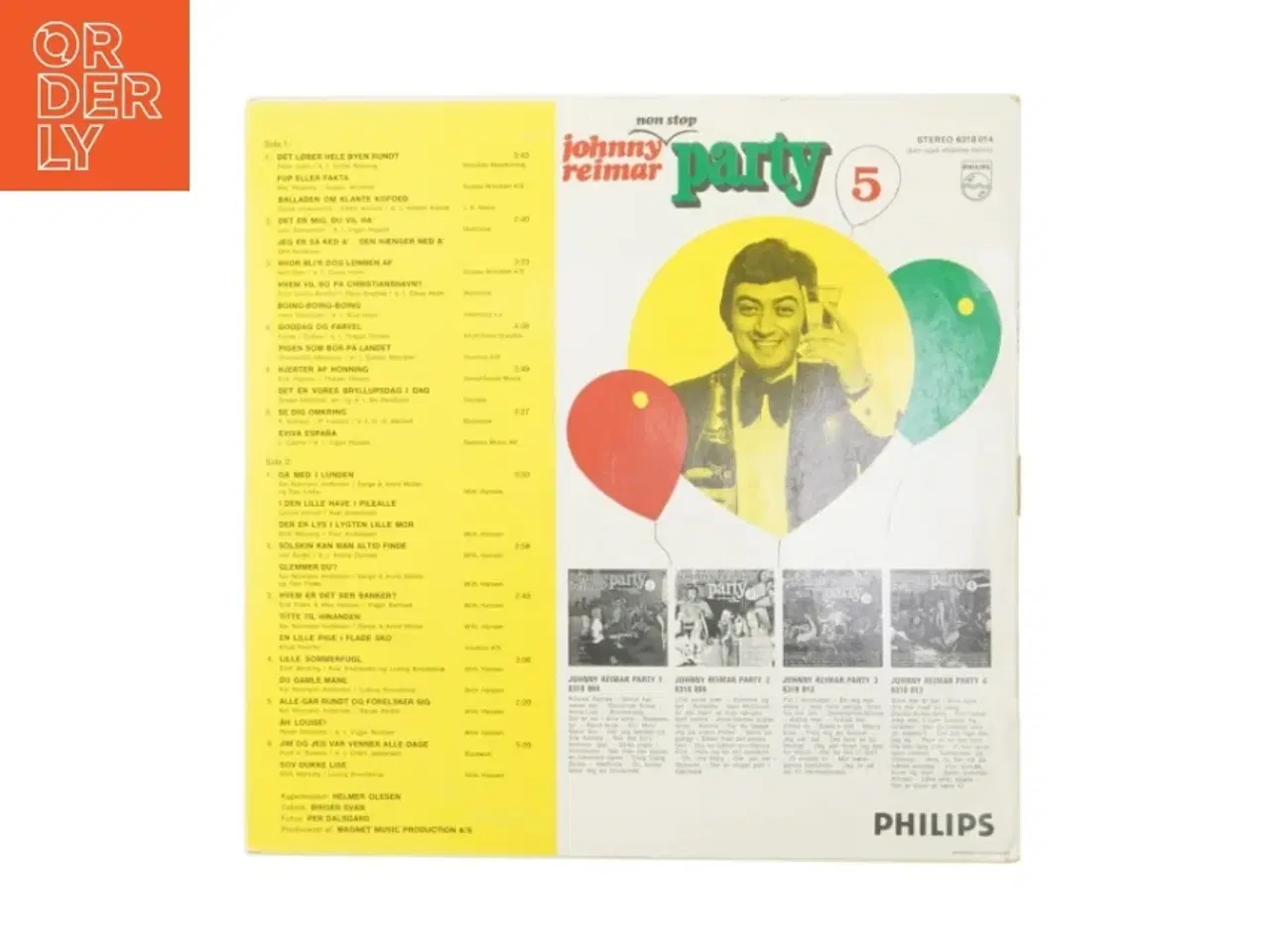 Billede 3 - Johnny Reimar Party 5 LP fra Philips