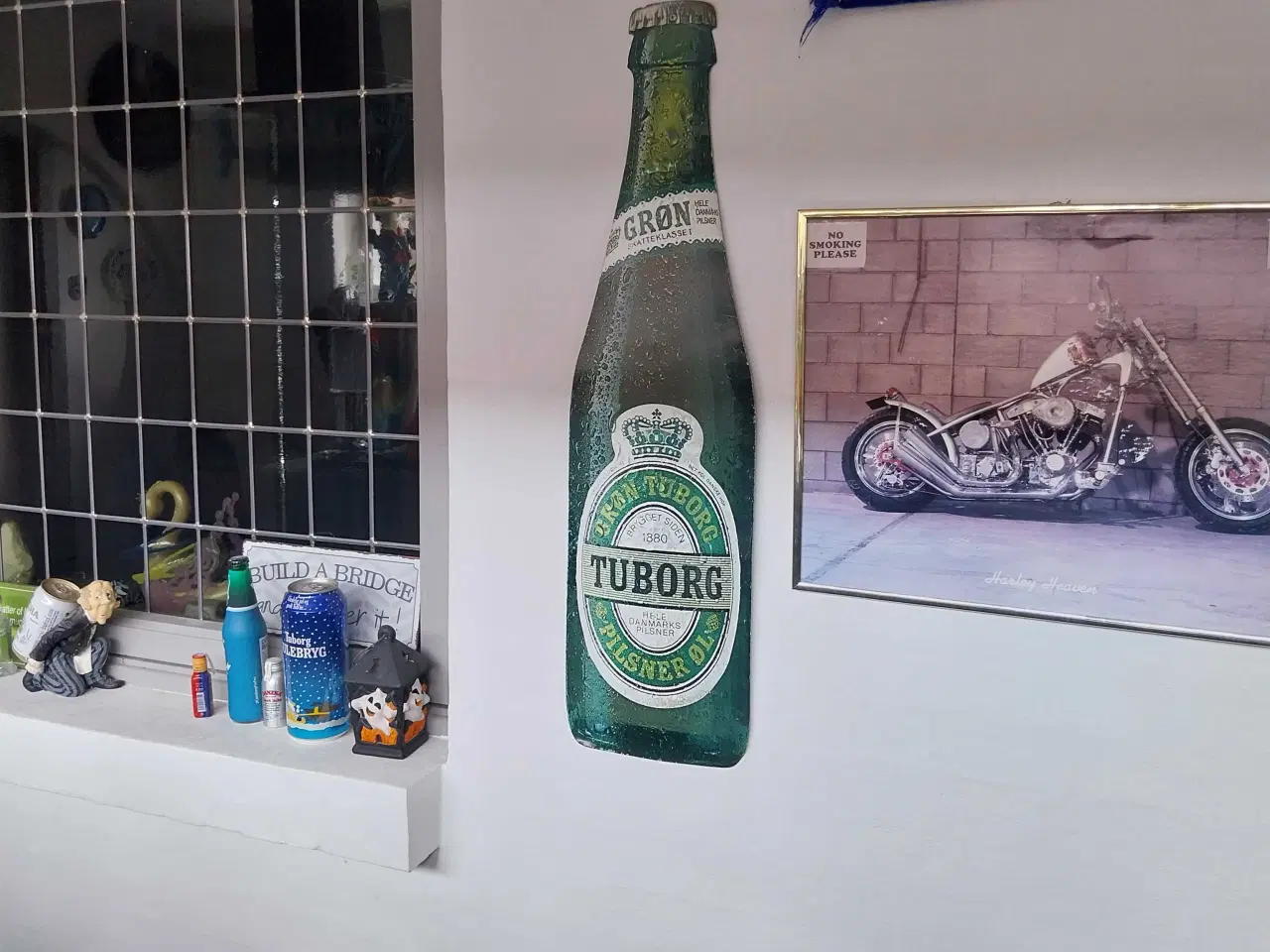 Billede 4 - Gammelt tuborg retro skilt H: 85 cm