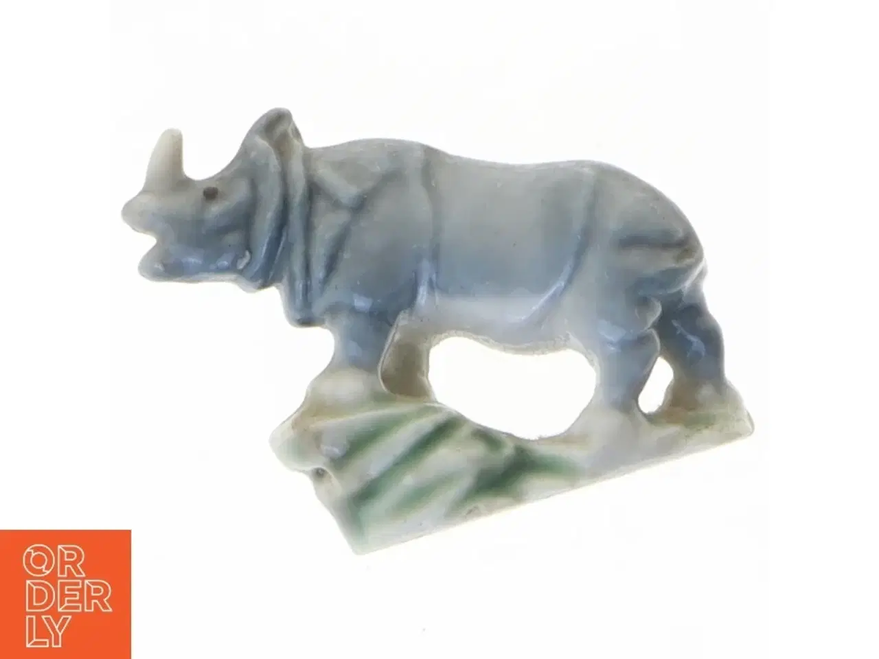 Billede 1 - Porcelænsfigur, næsehorn fra Wade (str. 5 cm)