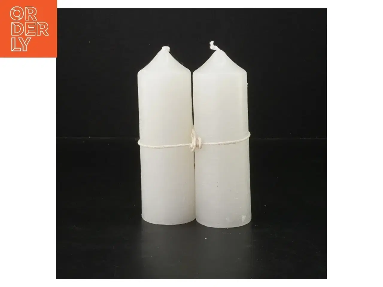 Billede 1 - Hvide bloklys 15 cm (str. 15 cm)