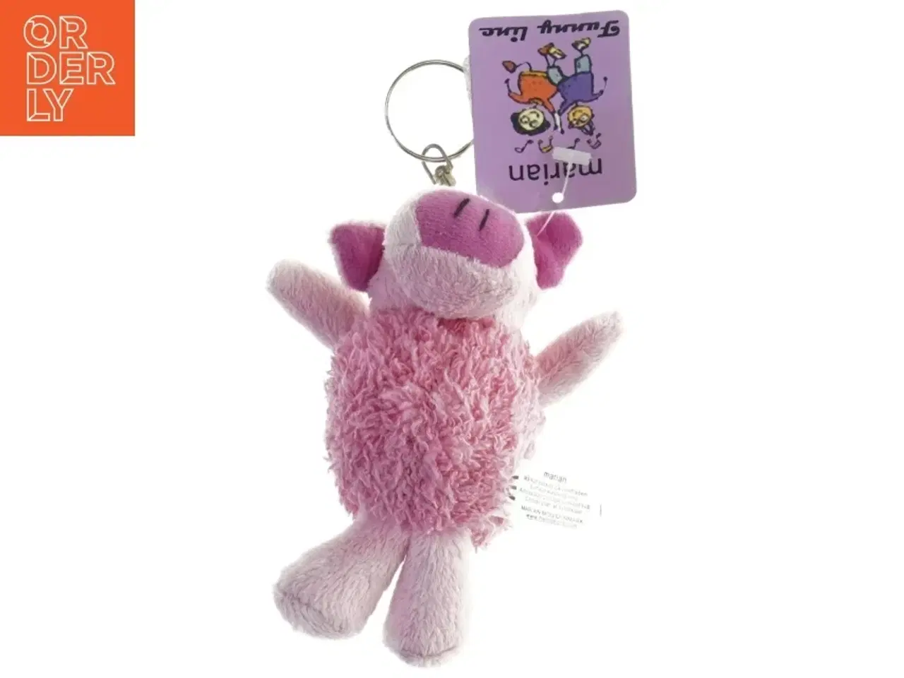 Billede 1 - NY Nøglering med blød bamse fra Marian (str. 12x8 cm)