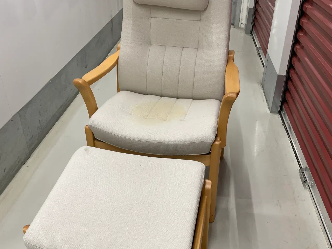 Billede 2 - Farstrup Otiumstole med skammel 2 stk med