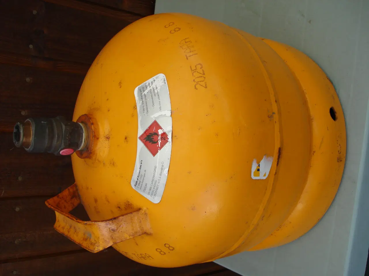 Billede 3 - 5 kg gul gasflaske tom