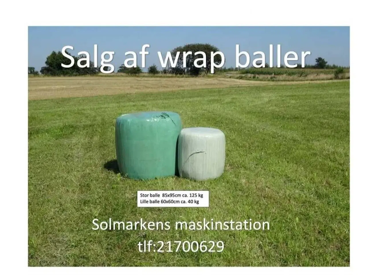 Billede 1 - Wrapballer & Hø sælges