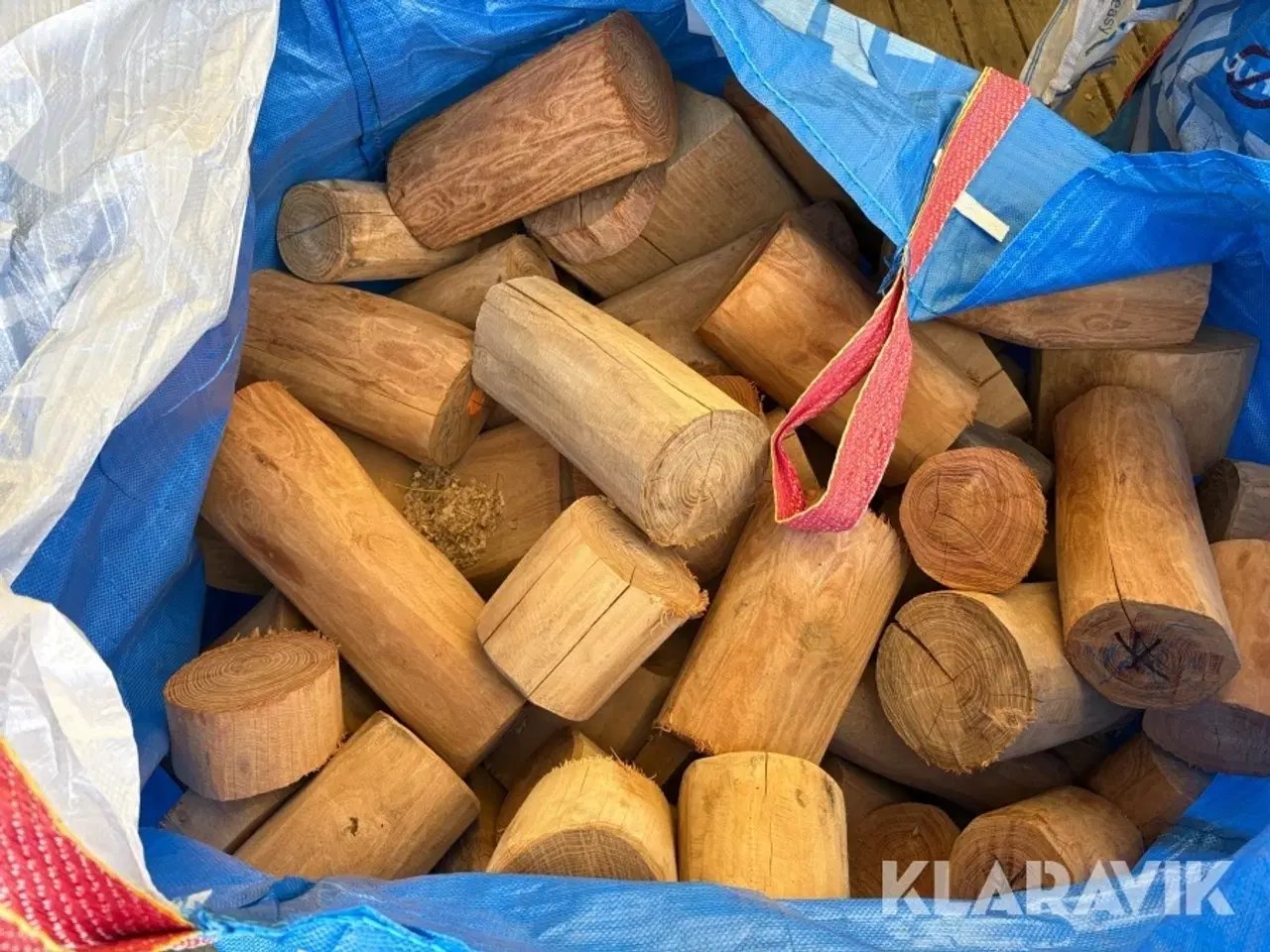 Billede 6 - Træklodser robinie træ - 3 big bags
