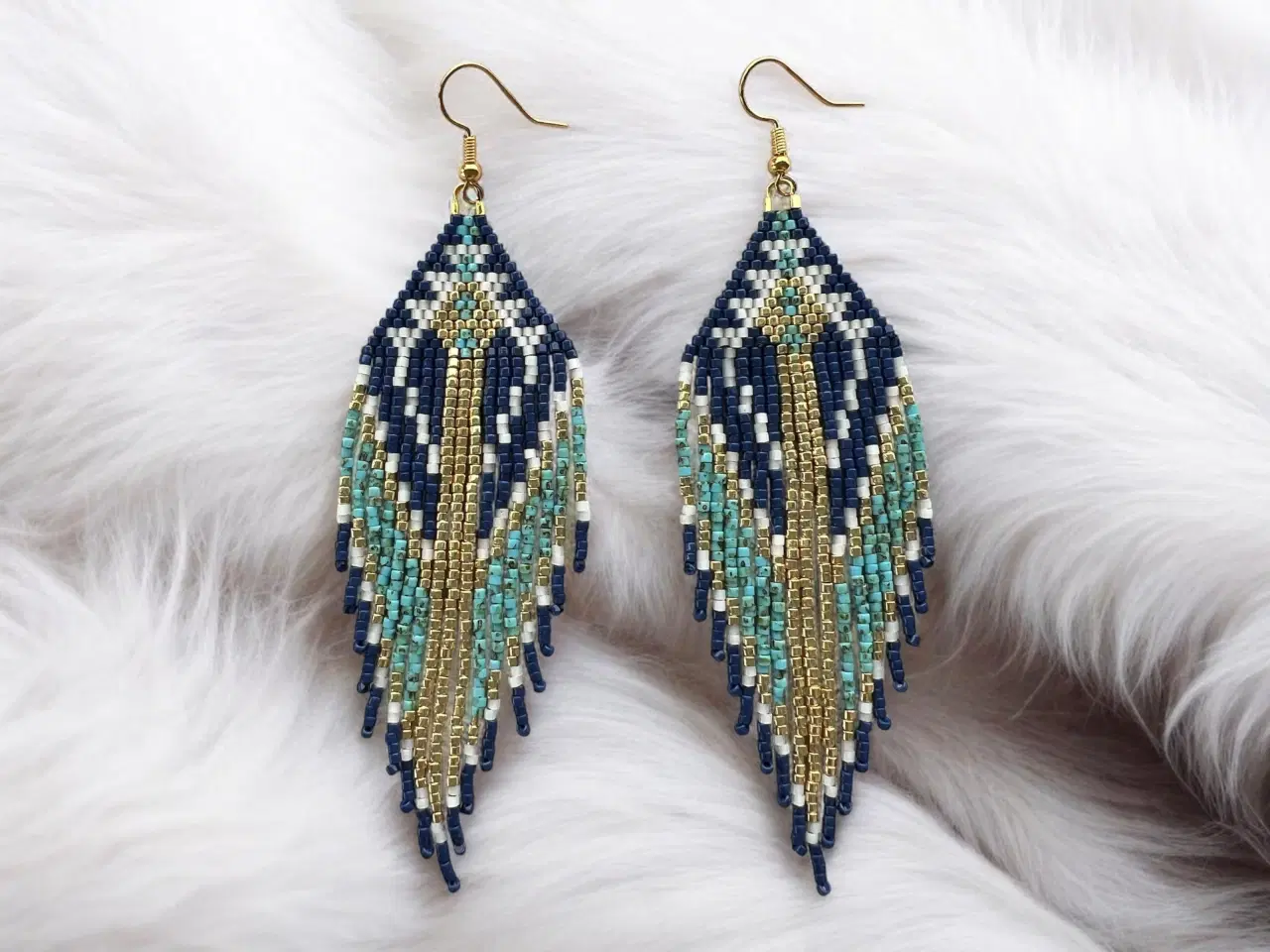 Billede 2 - Grønlandske øreringe, håndlavede 