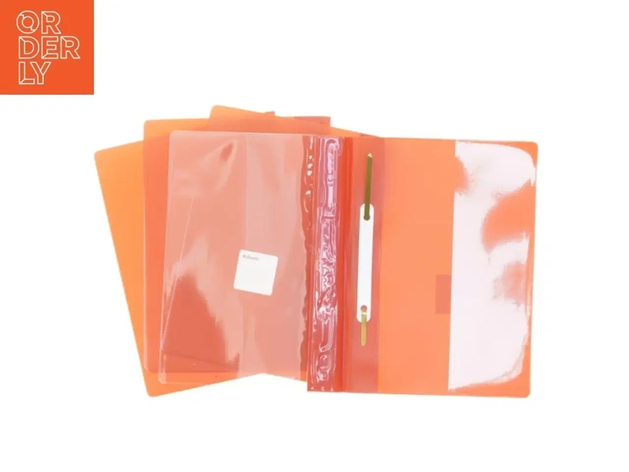 Billede 1 - Orange mapper fra E S S E L T E (str. 22,5 x 16,5 cm)