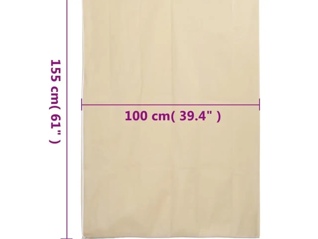 Billede 10 - Plantebeskyttelse med lynlås 2 stk. 70 g/m² 1x1,55 m