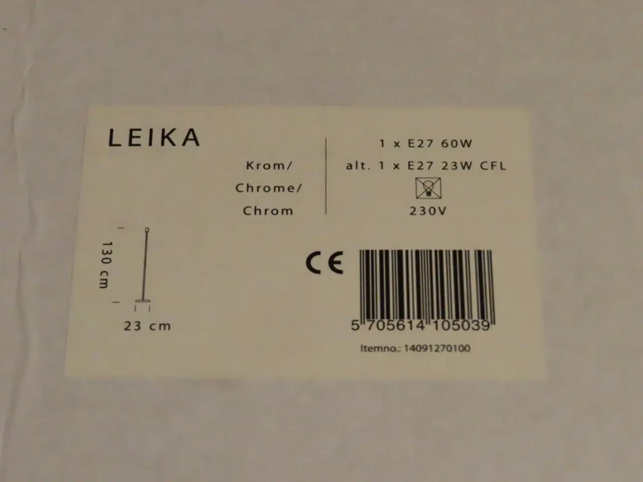 Billede 2 - Gulvlampefod LEIKA