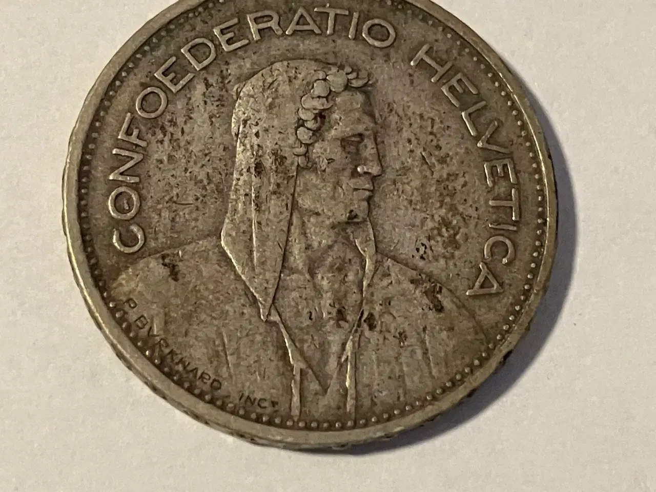 Billede 2 - 5 Francs 1933 B Switzerland