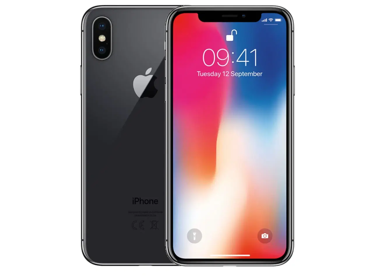 Billede 1 - NY iPhone X, Space Grey, 64 gb + Covers + Dock