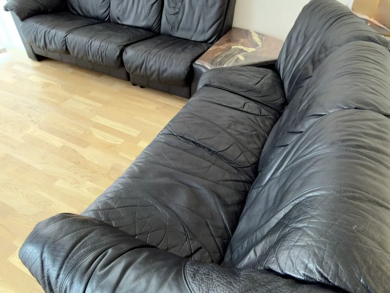 Billede 2 - Bøffel Læder sofa